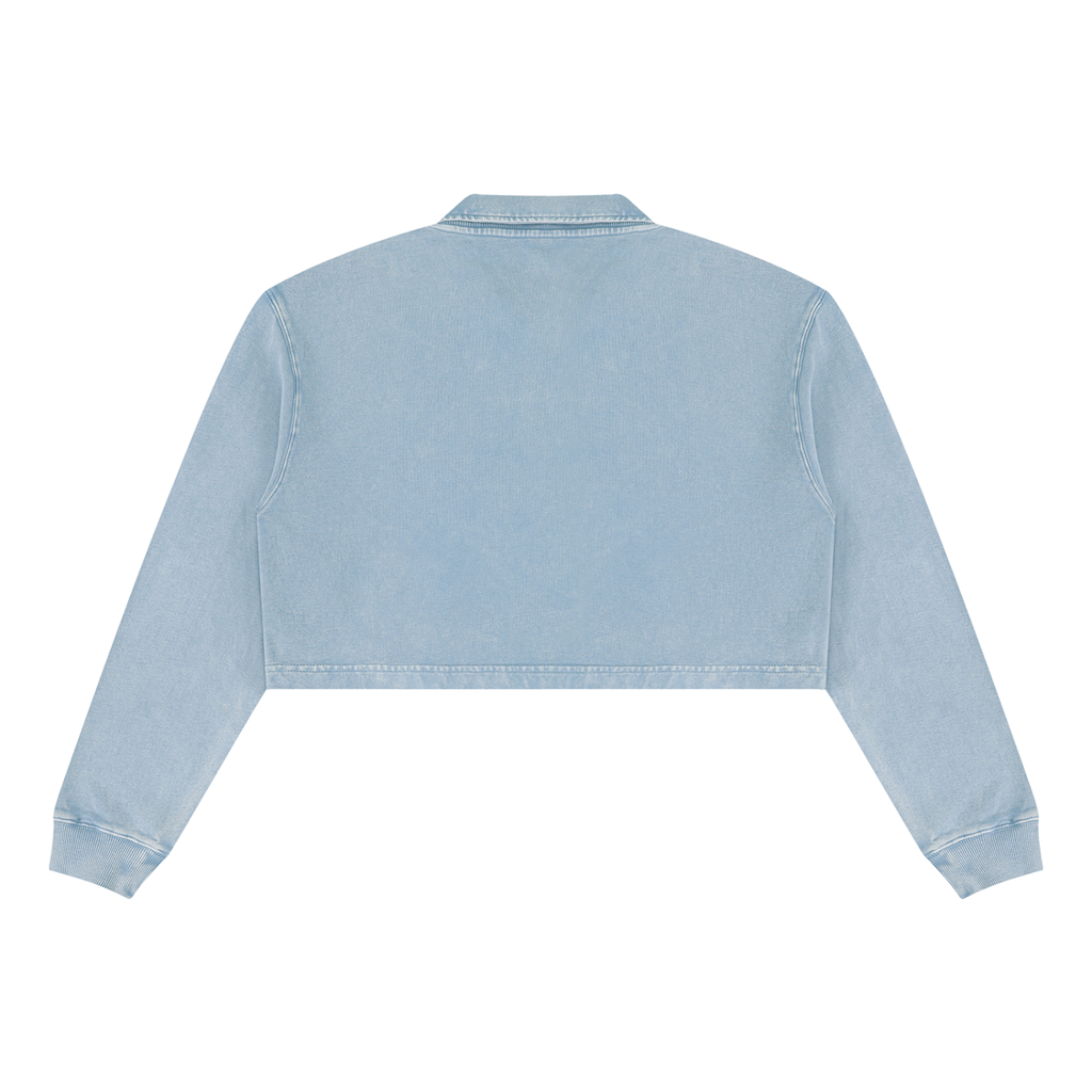 MARZ Blossom Bunny Women’s Vintage Wash Crop Sweatshirt
