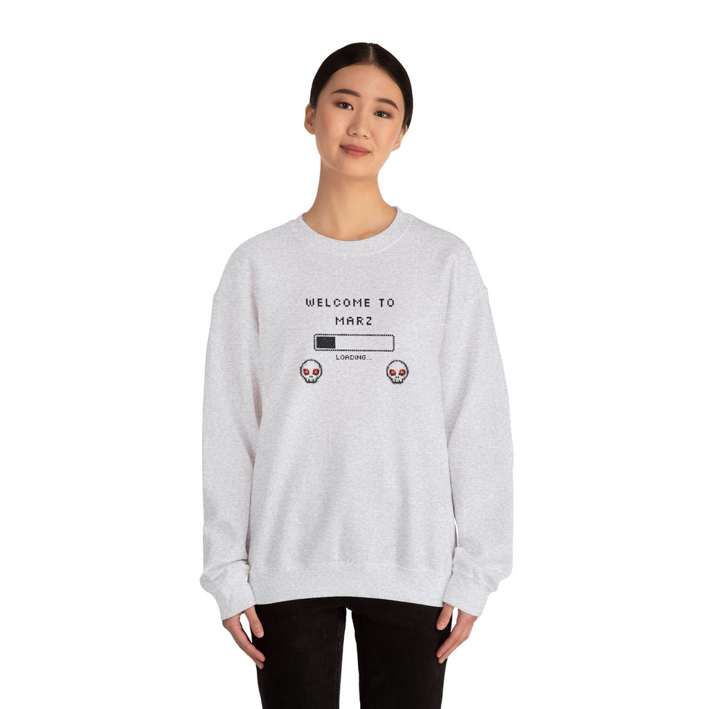 Welcome to Mars Crewneck Sweatshirt, Cozy Unisex Sweater, Fun Graphic Sweatshirt, Casual Wear, Perfect Gift for Space Lovers