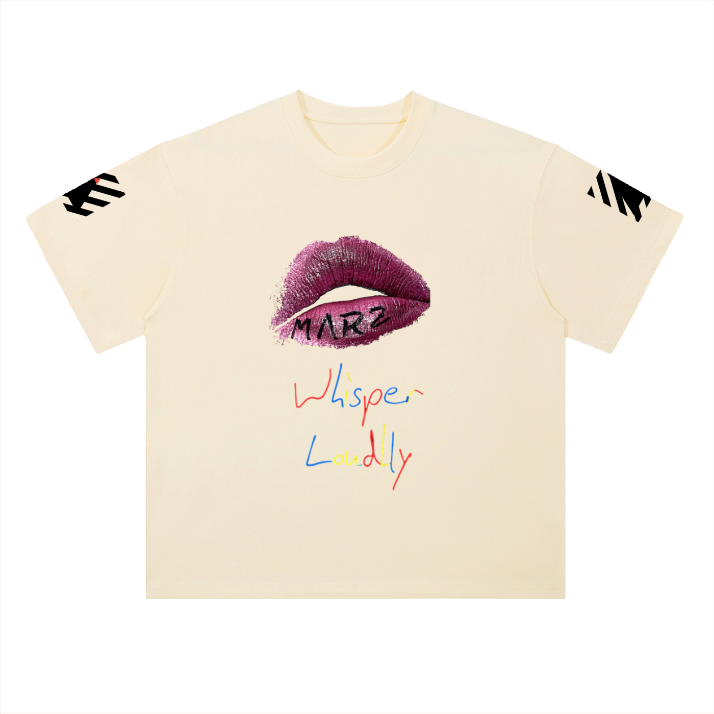 MARZ Whisper Heavyweight Drop Shoulder Cotton T-Shirt