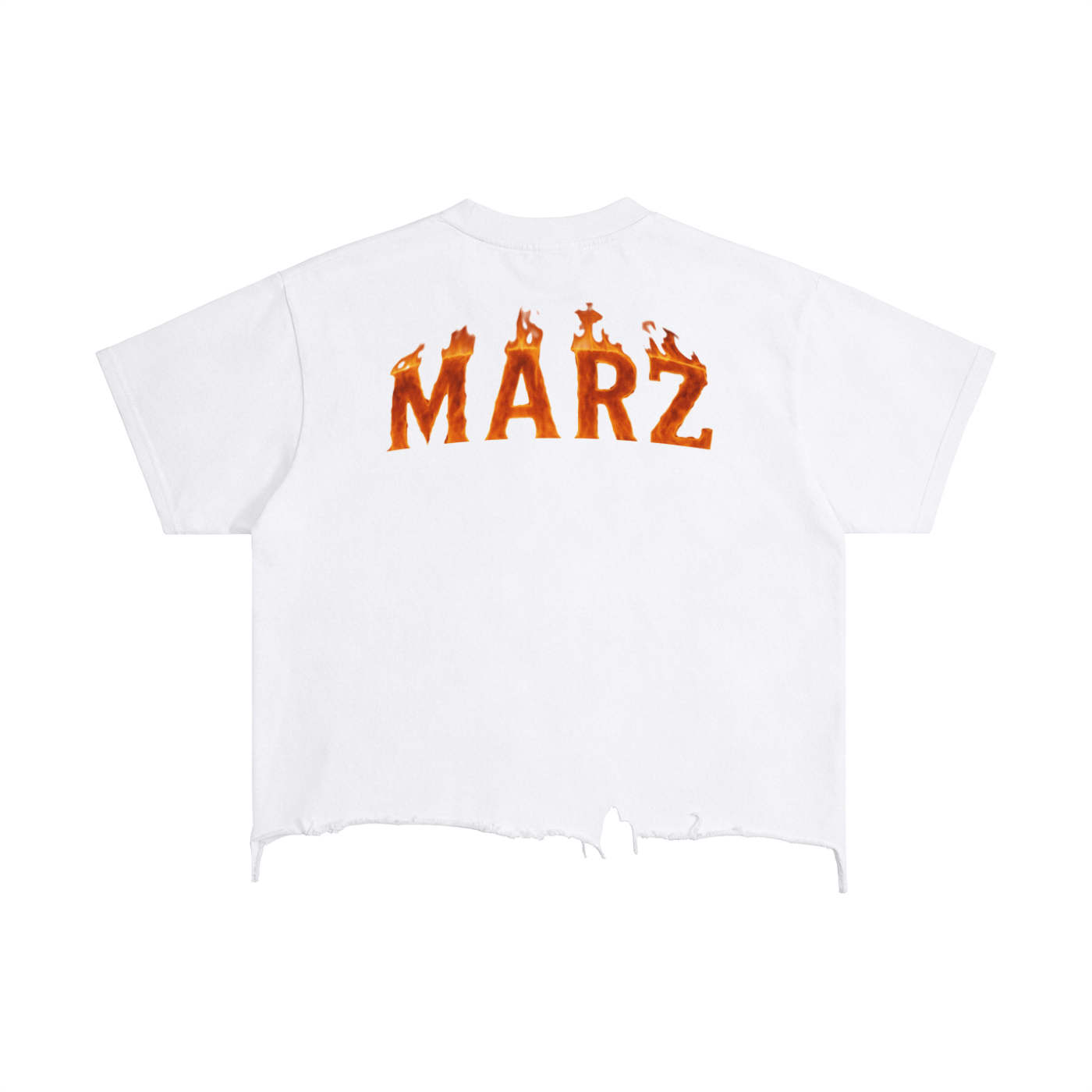 Vintage Wash Boxy Distressed Hem T-Shirt