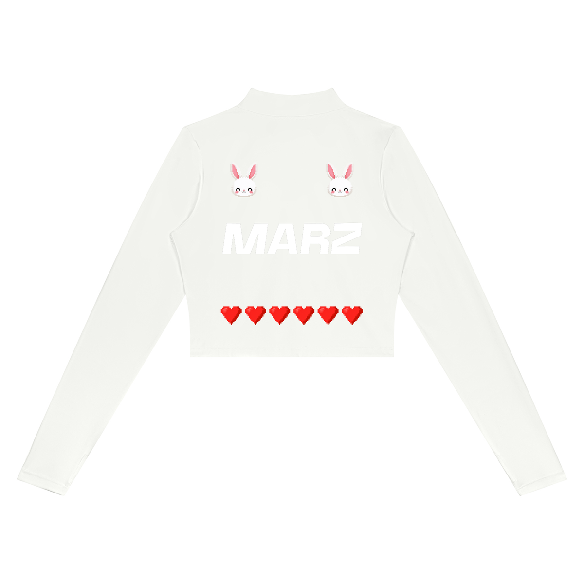 MARZ Blossom Bunny Women’s Crop Yoga Sports Jacket