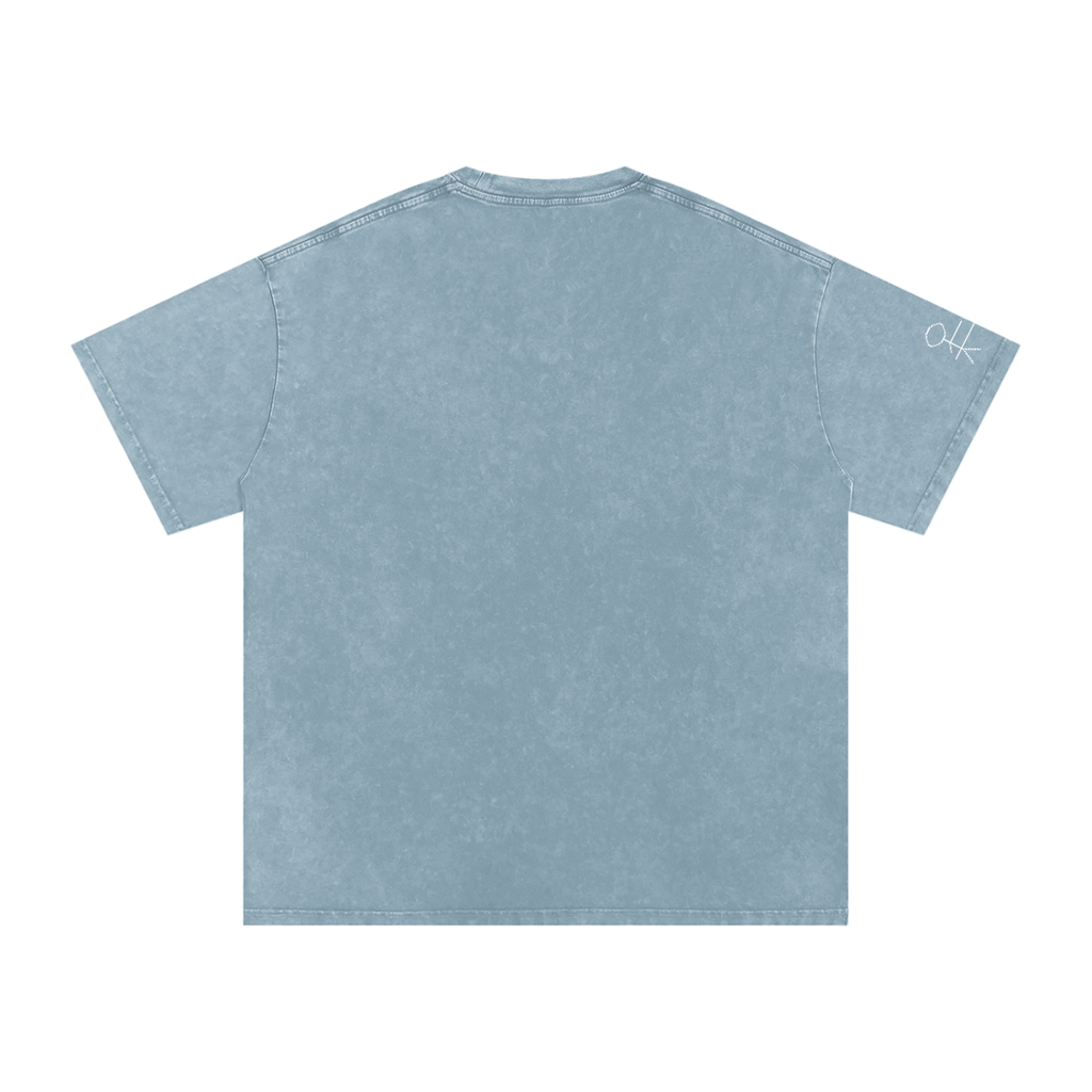 EmotionallyUnavailable Pixel Snow Washed Oversized Cotton T-Shirt