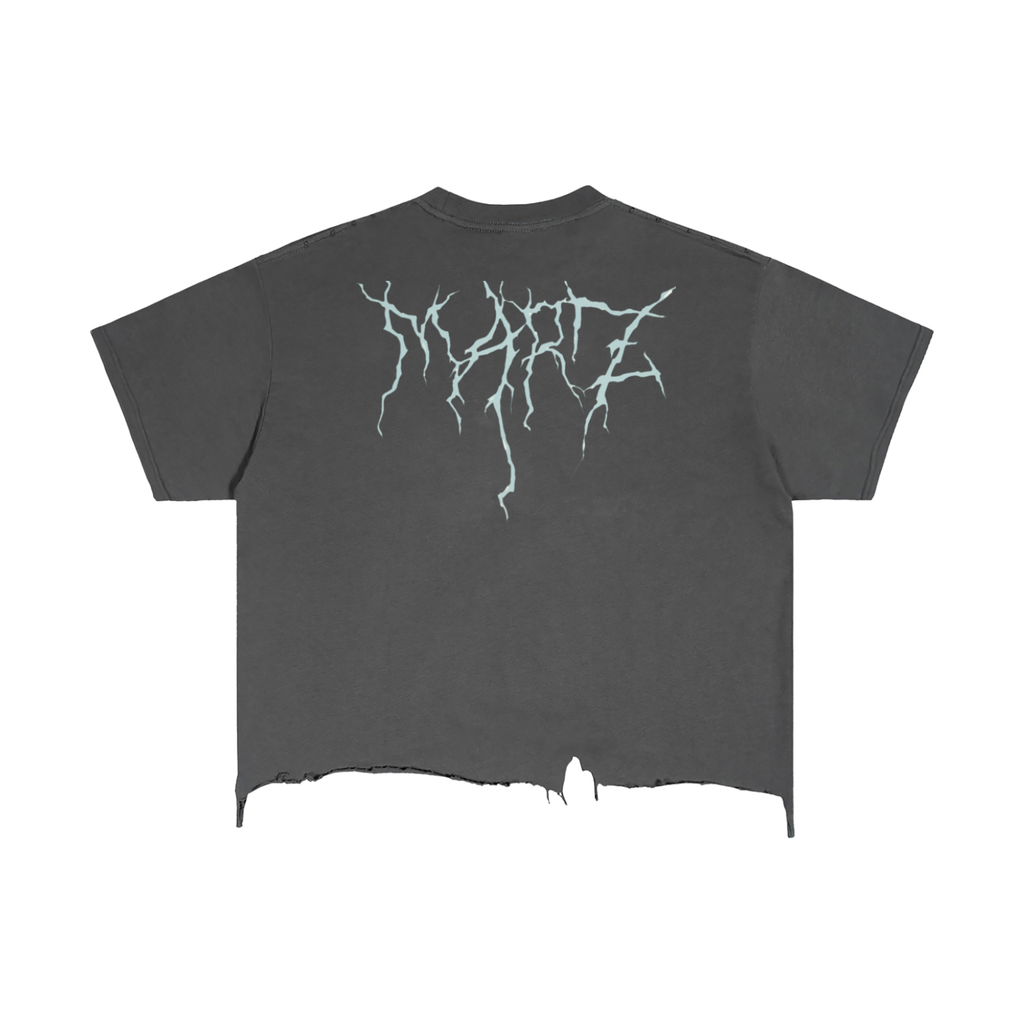 Vintage Wash Boxy Distressed Hem T-Shirt