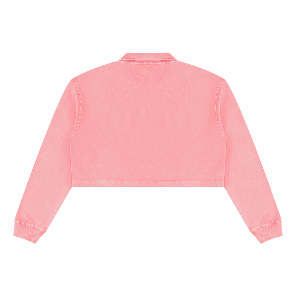 MARZ Blossom Bunny Women’s Vintage Wash Crop Sweatshirt