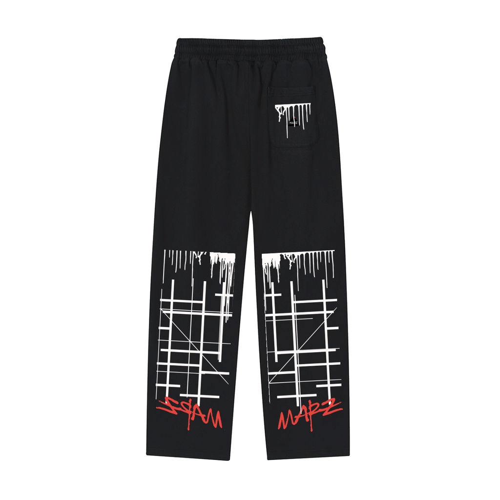 Reflection Striped Straight-Leg Sweatpants
