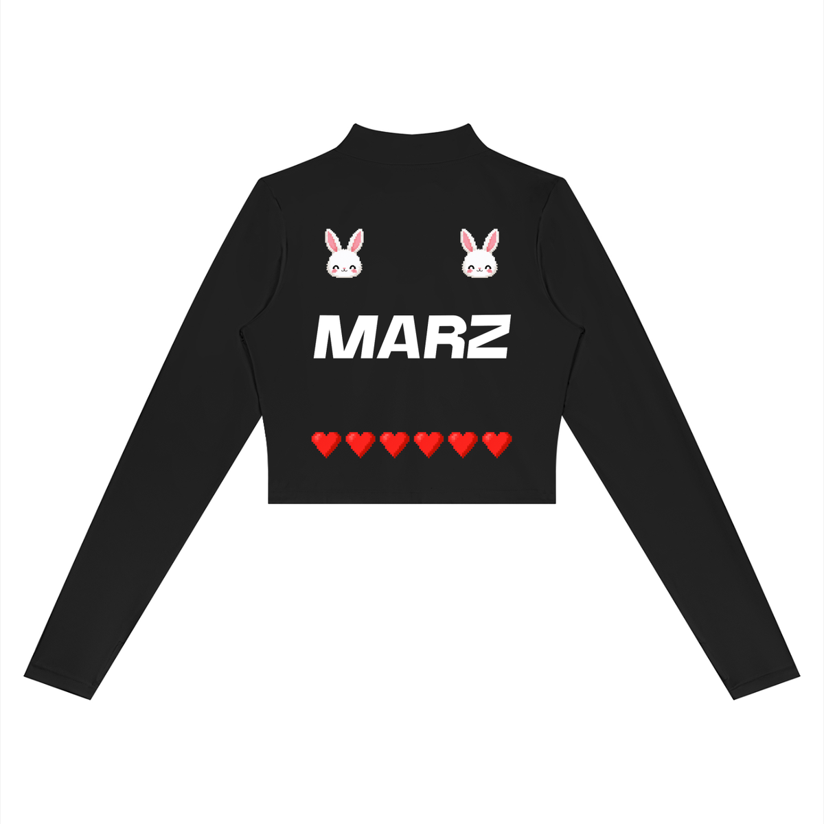 MARZ Blossom Bunny Women’s Crop Yoga Sports Jacket