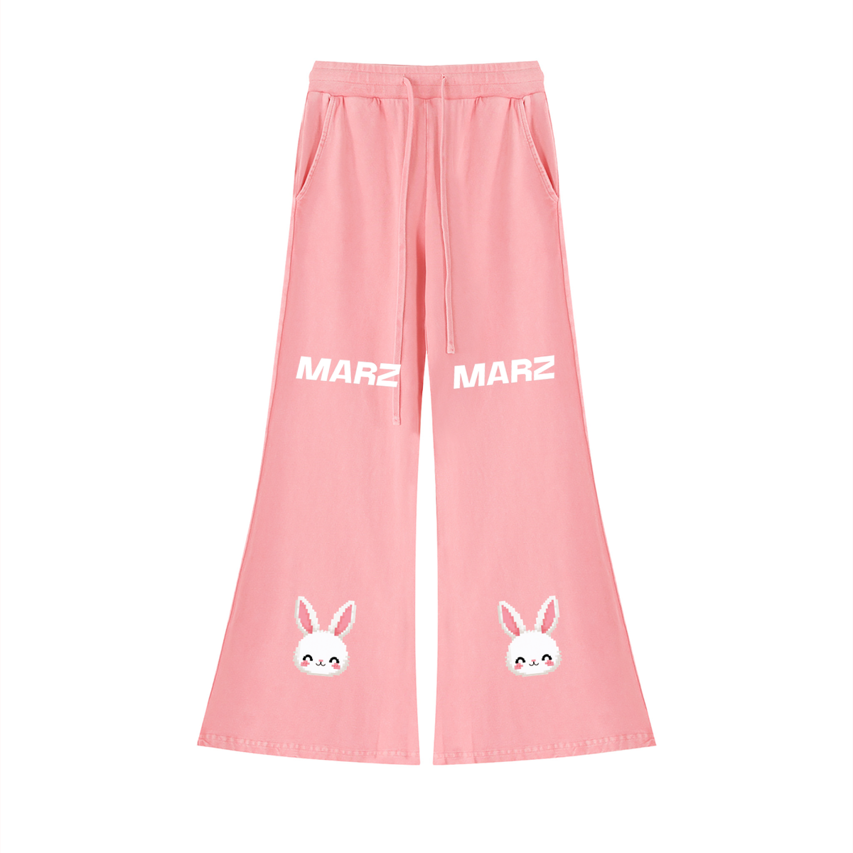 MARZ Blossom Bunny Women’s Vintage Wash Crop Sweatshirt