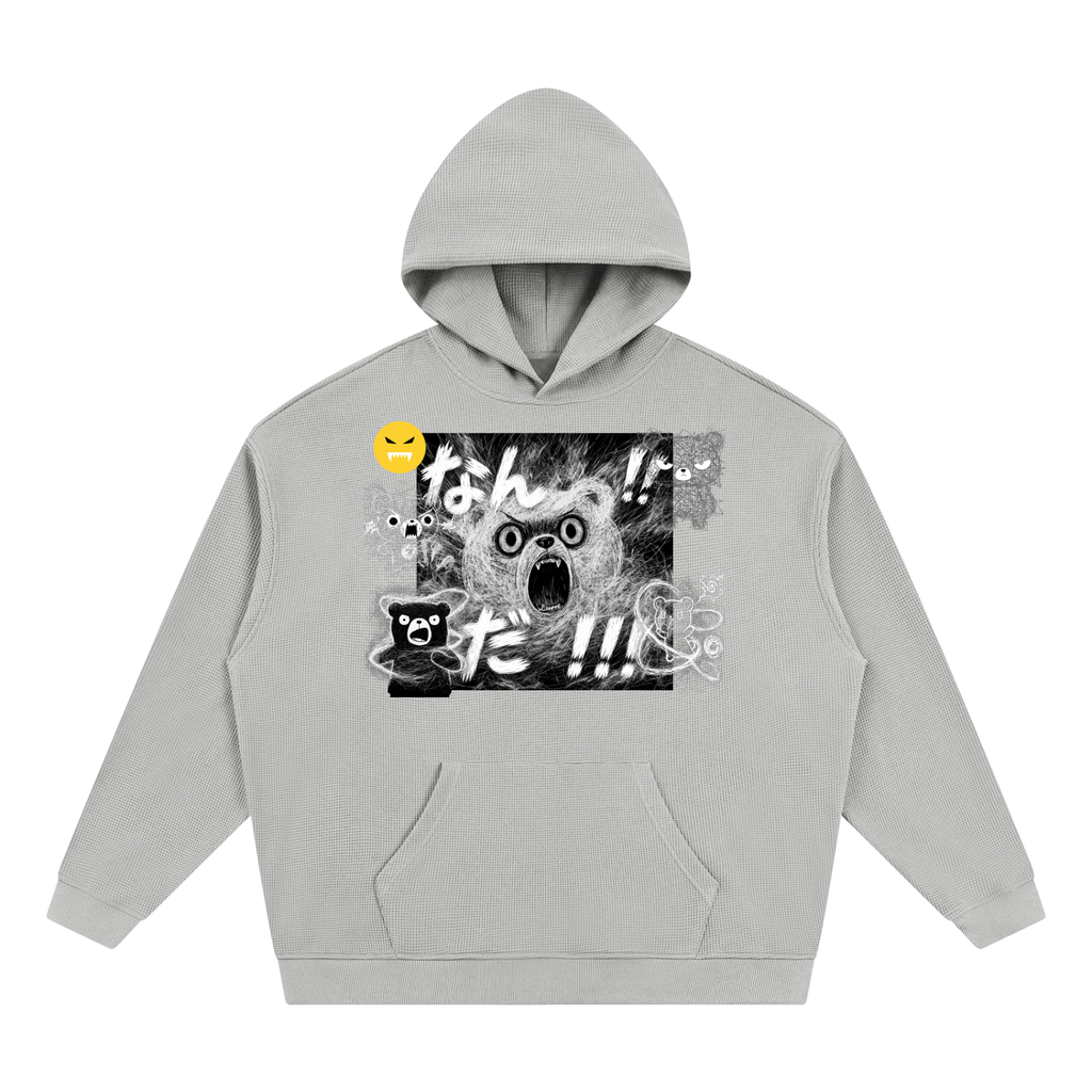 EMOUNA Kuma-chi Darake Unisex Waffle Hoodie