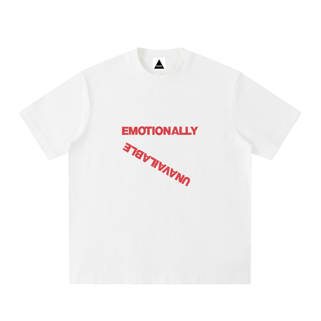 EmotionallyUnavailable Heavyweight Vintage Washed Frayed T-Shirt