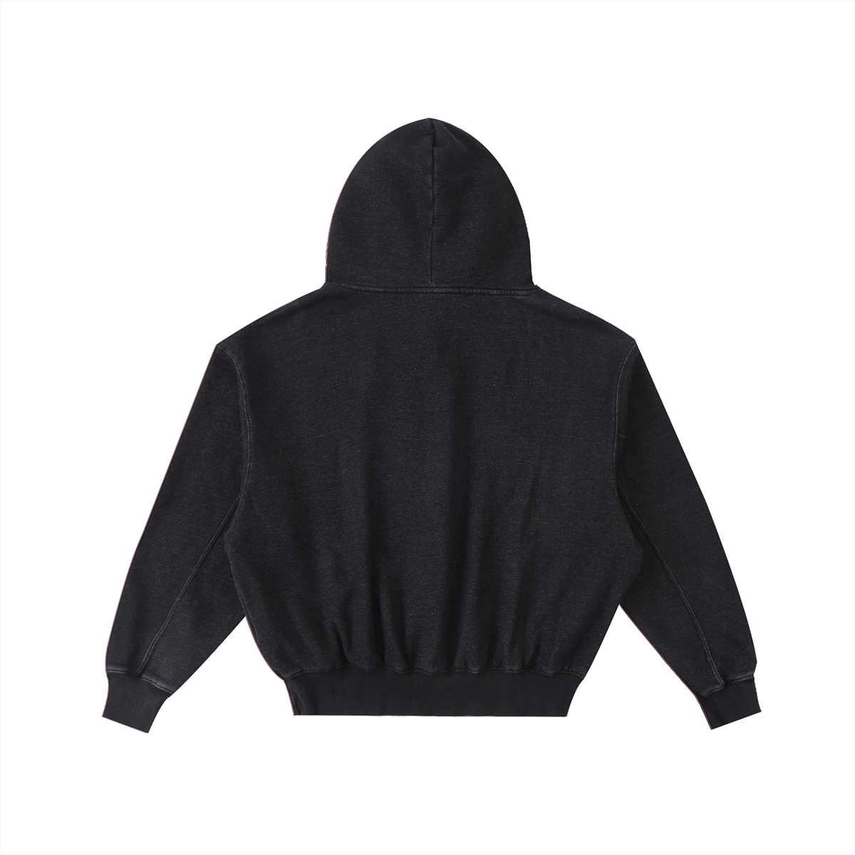 EmotionallyUnavailable Frayed Enzyme Washed Fleece Hoodie
