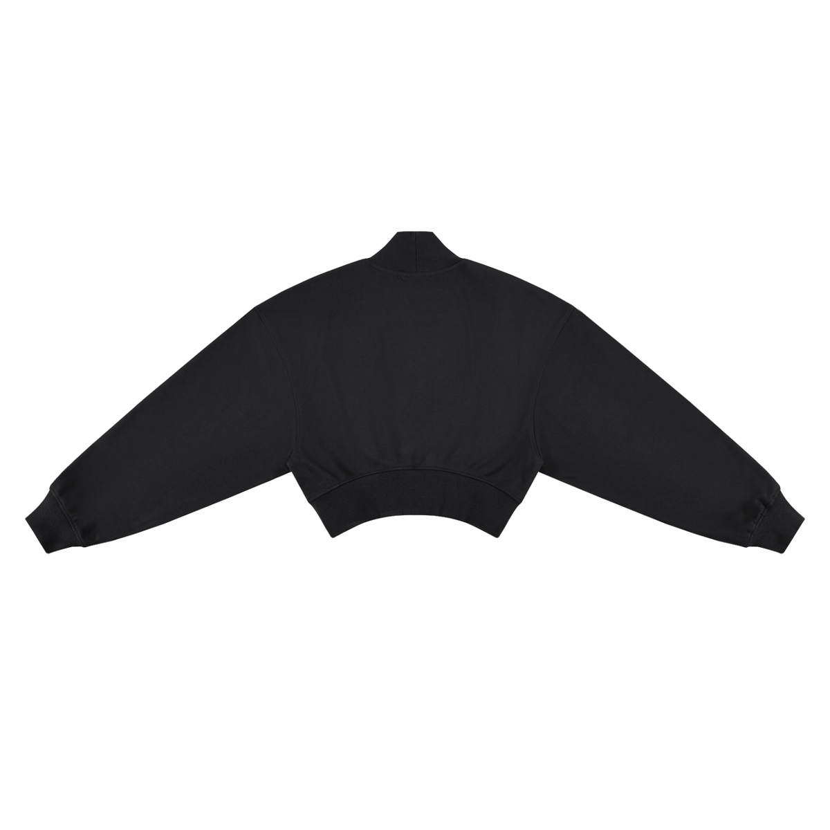 MARZ Women's Crop Mock Neck Sweatshirt