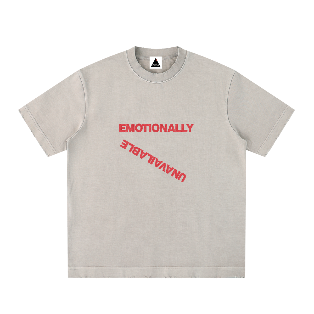 EmotionallyUnavailable Heavyweight Vintage Washed Frayed T-Shirt