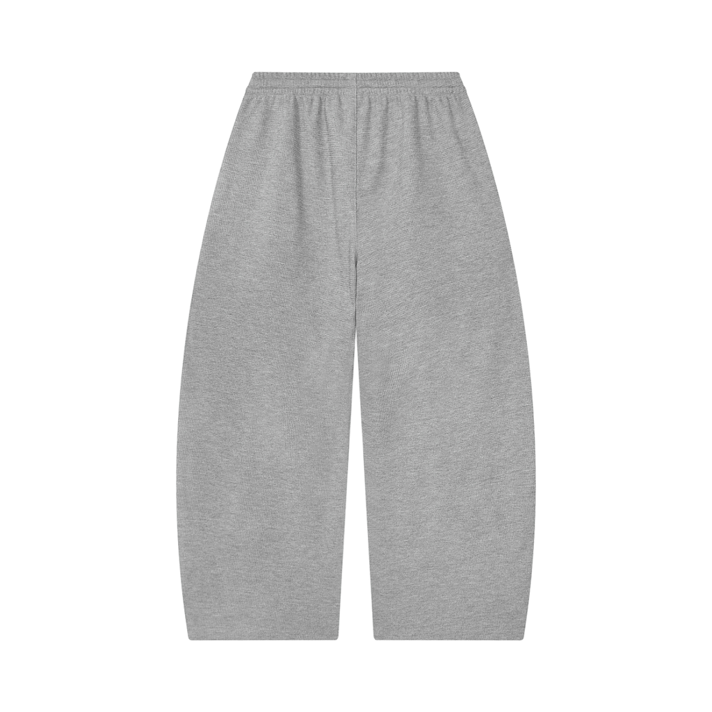 EMOUNA Unisex Waffle Barrel Leg Pants