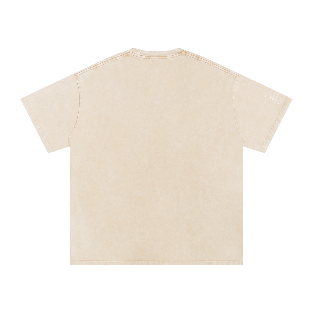 EmotionallyUnavailable Pixel Snow Washed Oversized Cotton T-Shirt