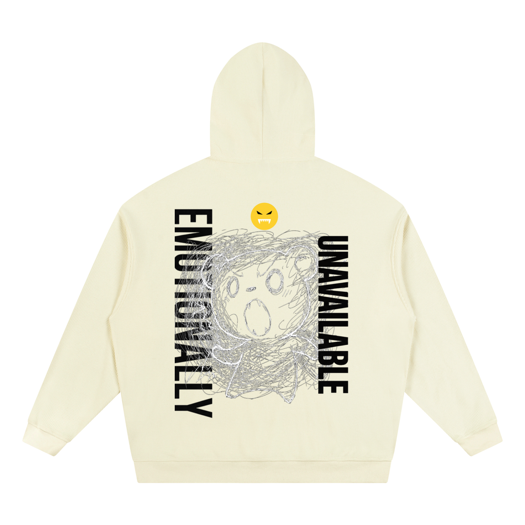 EMOUNA Kuma-chi Darake Unisex Waffle Hoodie