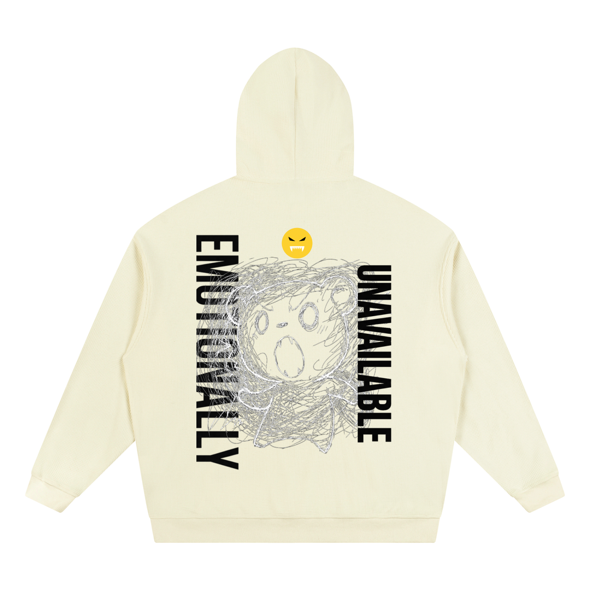 EMOUNA Kuma-chi Darake Unisex Waffle Hoodie