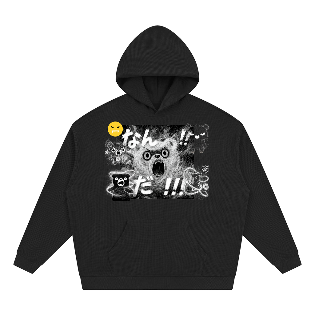 EMOUNA Kuma-chi Darake Unisex Waffle Hoodie