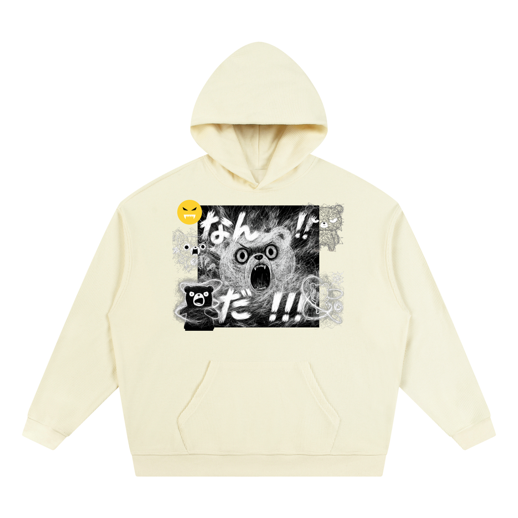 EMOUNA Kuma-chi Darake Unisex Waffle Hoodie