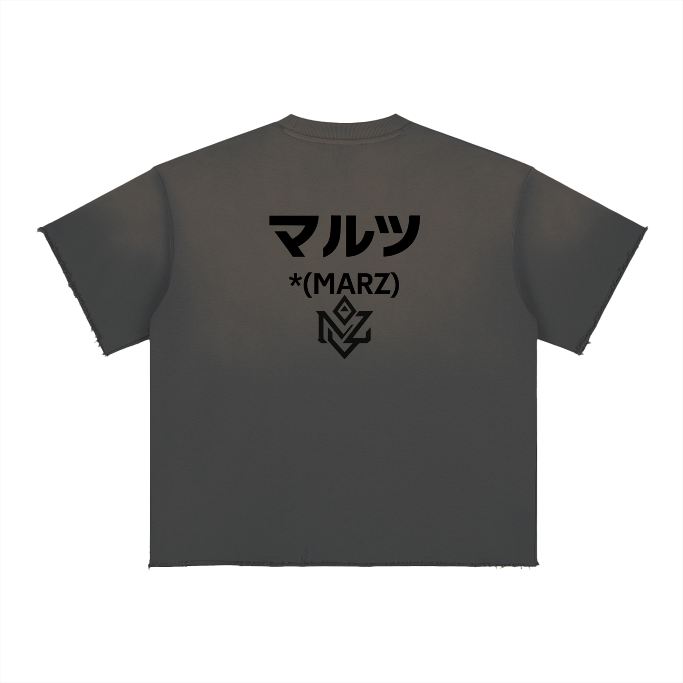 Neon Smoke Sun Fade Raw Edge T-Shirt