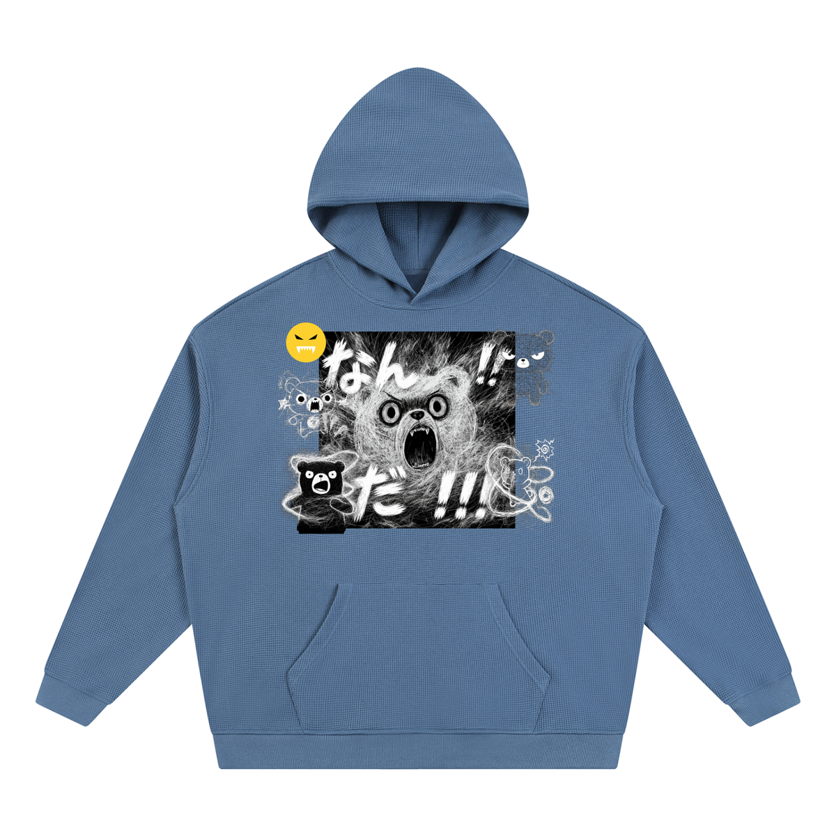 EMOUNA Kuma-chi Darake Unisex Waffle Hoodie
