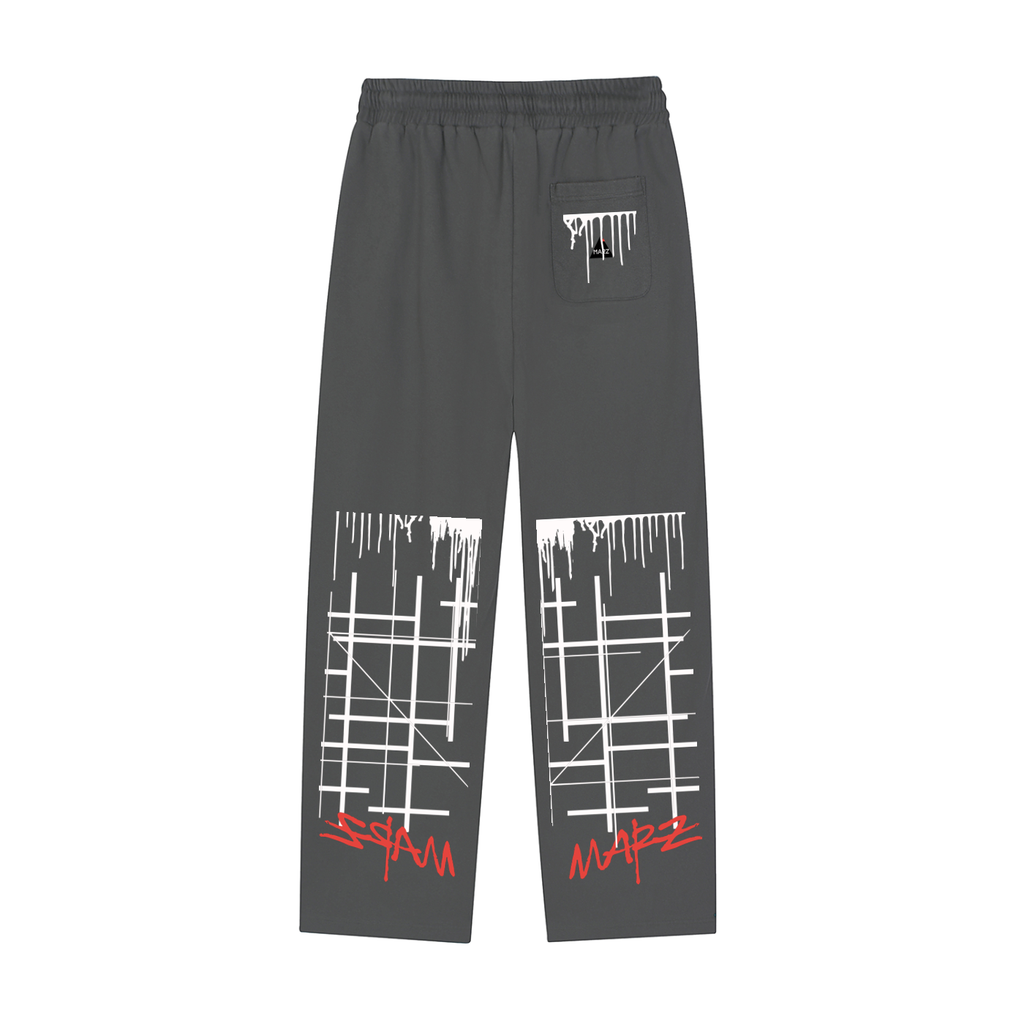 Reflection Striped Straight-Leg Sweatpants