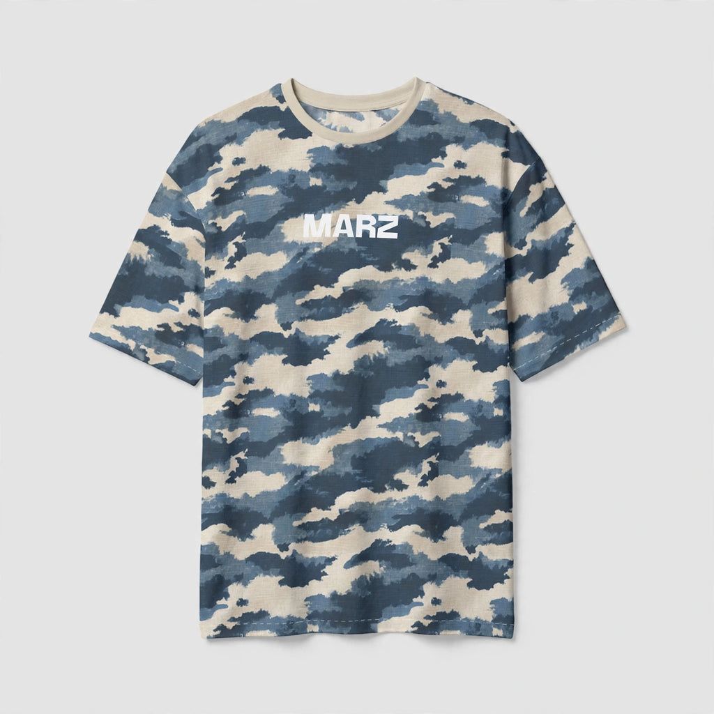 MARZ Urban Pixel Camo Oversized Crewneck