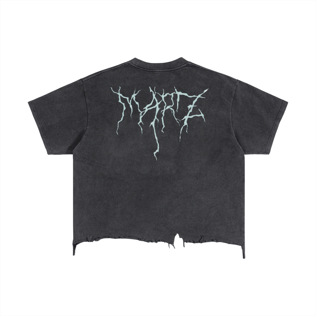 Vintage Wash Boxy Distressed Hem T-Shirt