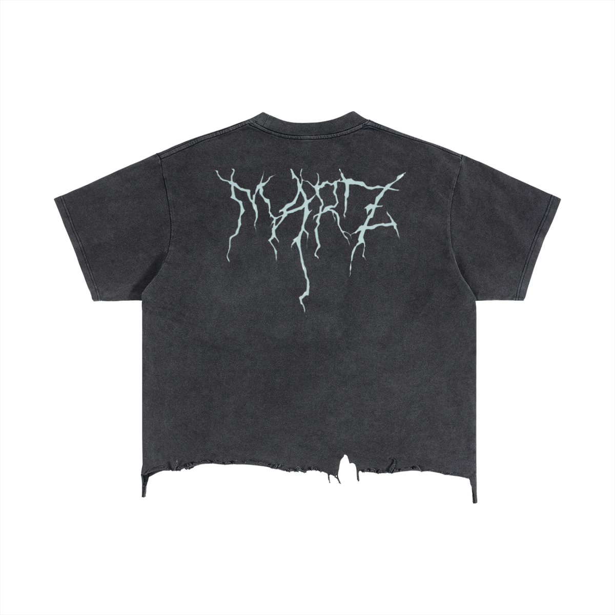 Vintage Wash Boxy Distressed Hem T-Shirt