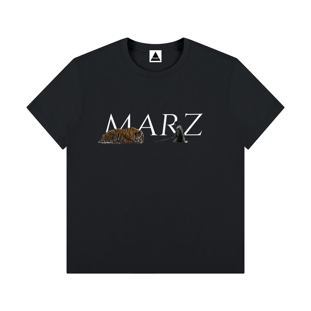 MARZ Musashi v Tora Pixel Unisex Regular Fit Crewneck T-Shirt