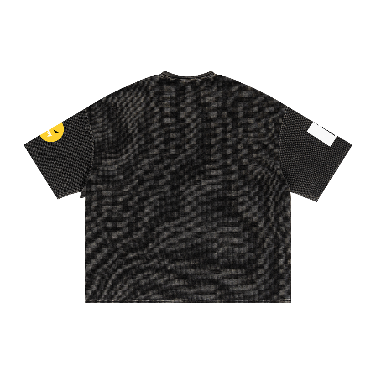 EMOUNA Kuma-Chi Textured Waffle Washed Boxy T-Shirt