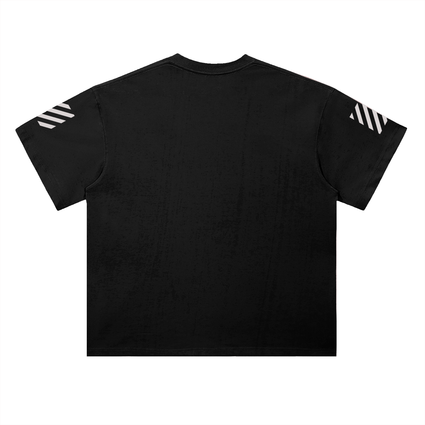 MARZ Black Whisper Drop Shoulder Cotton T-Shirt