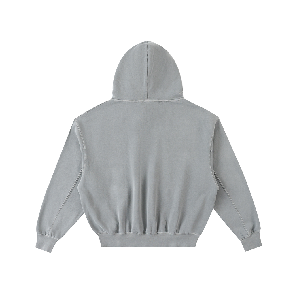 EmotionallyUnavailable Frayed Enzyme Washed Fleece Hoodie