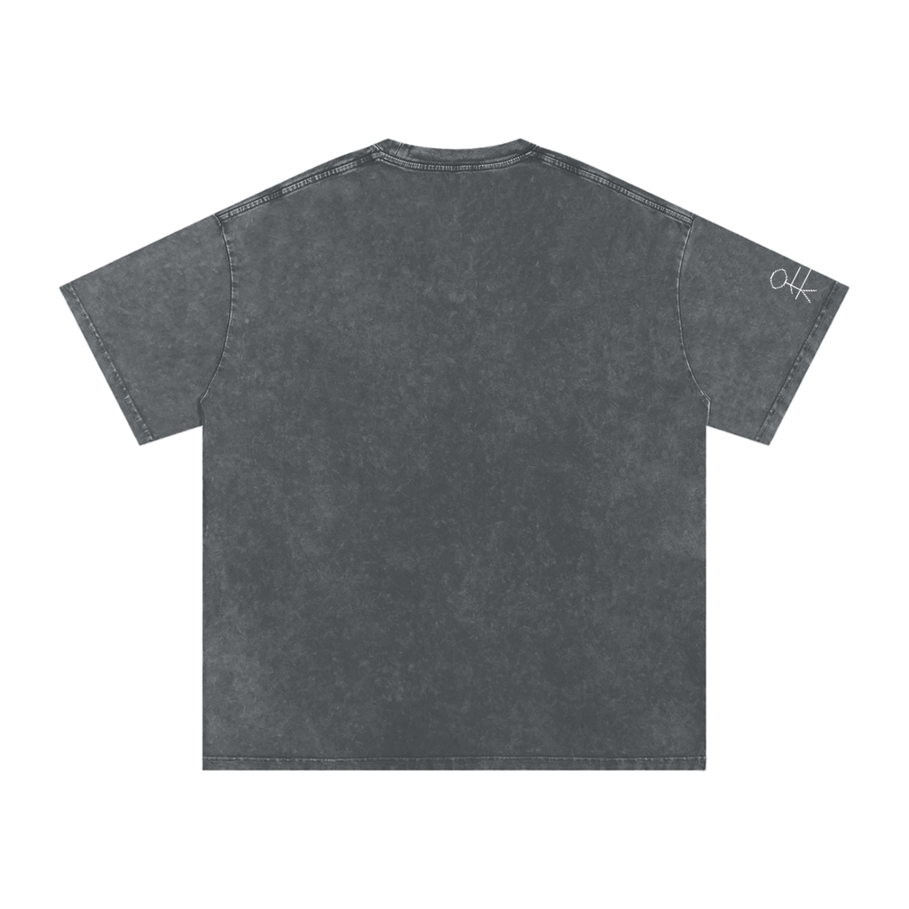 EmotionallyUnavailable Pixel Snow Washed Oversized Cotton T-Shirt