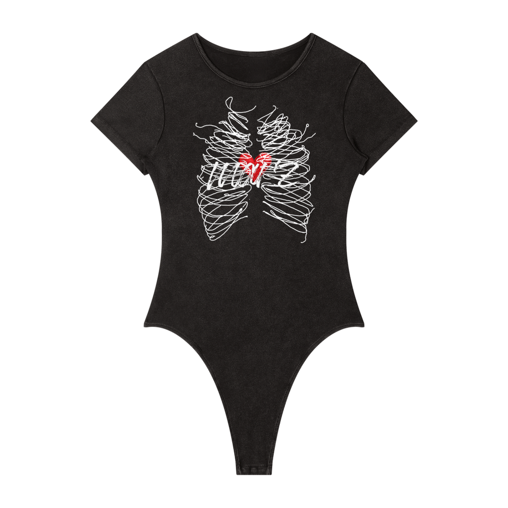 Women's Mineral Wash Crewneck Bodysuit