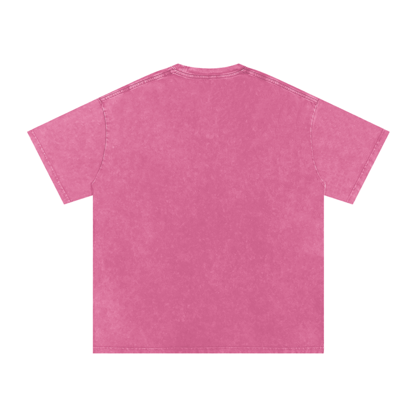 MARZ Meow Time Snow Washed Oversized Cotton T-Shirt