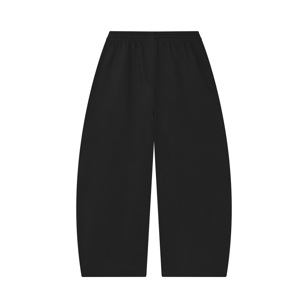 EMOUNA Unisex Waffle Barrel Leg Pants