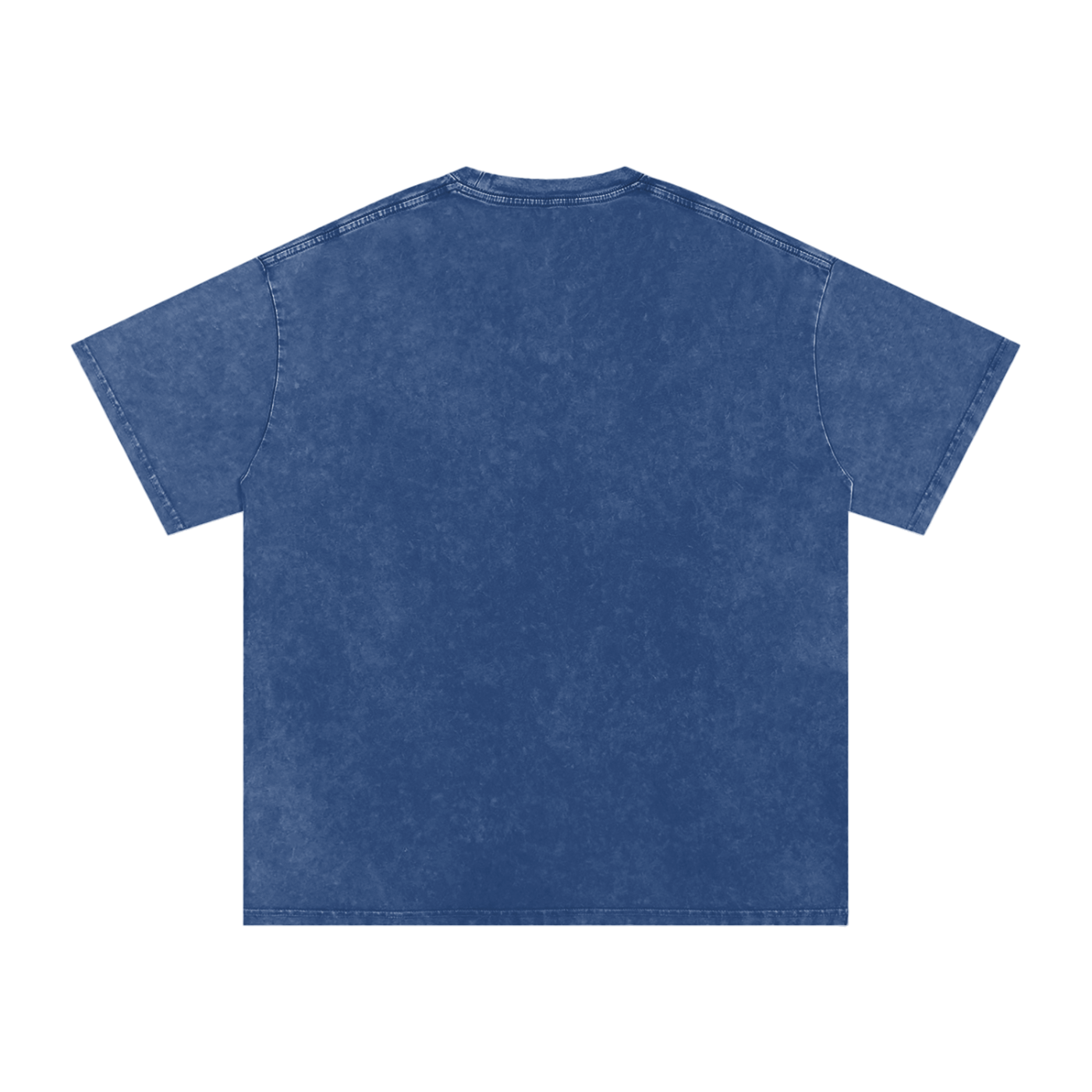 MARZ Meow Time Snow Washed Oversized Cotton T-Shirt