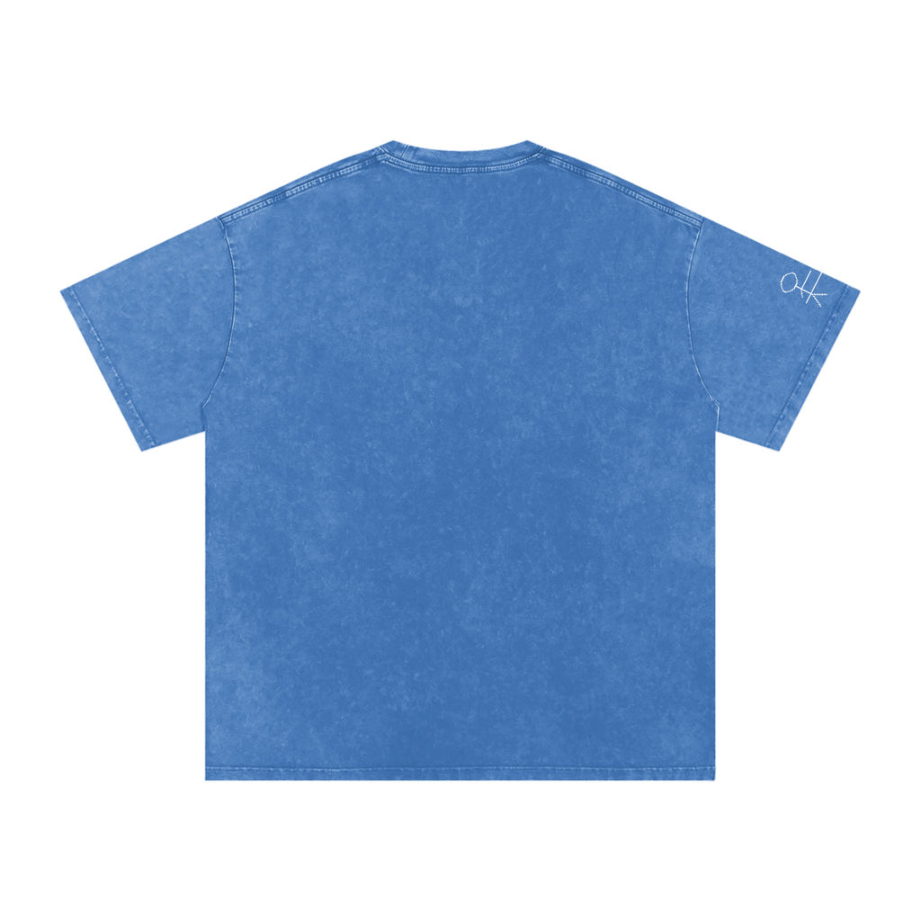EmotionallyUnavailable Pixel Snow Washed Oversized Cotton T-Shirt