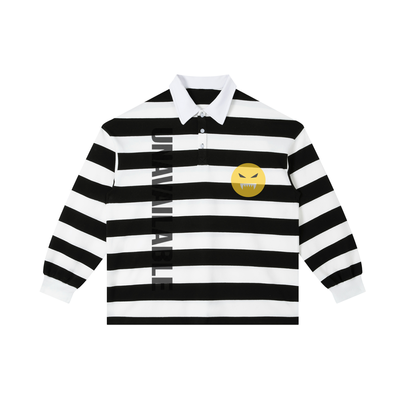 EmotionallyUnavailble Color Block Stripe Polo Shirt