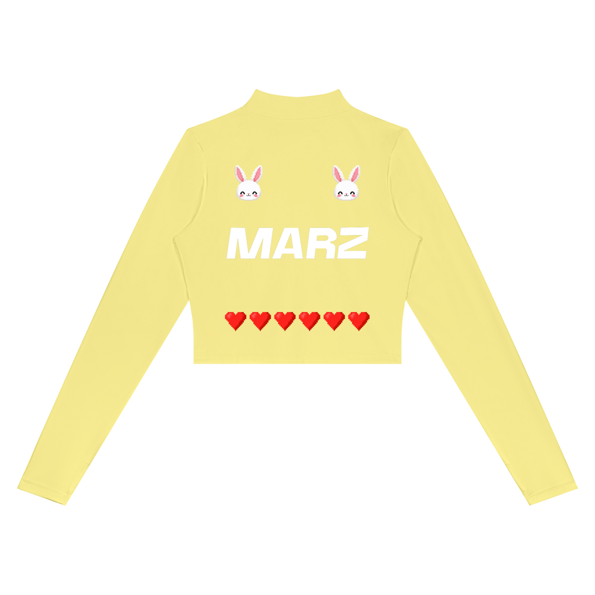 MARZ Blossom Bunny Women’s Crop Yoga Sports Jacket