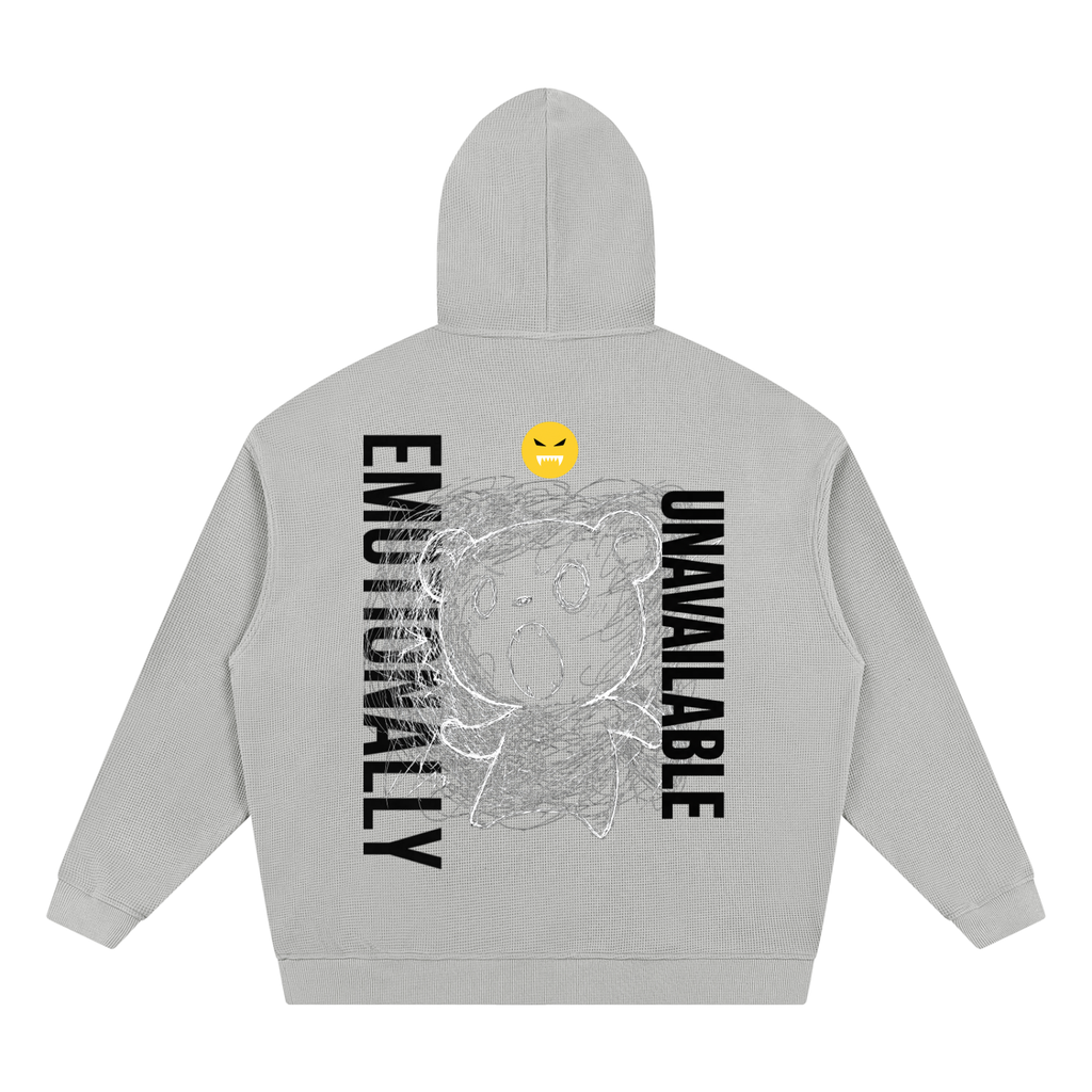 EMOUNA Kuma-chi Darake Unisex Waffle Hoodie
