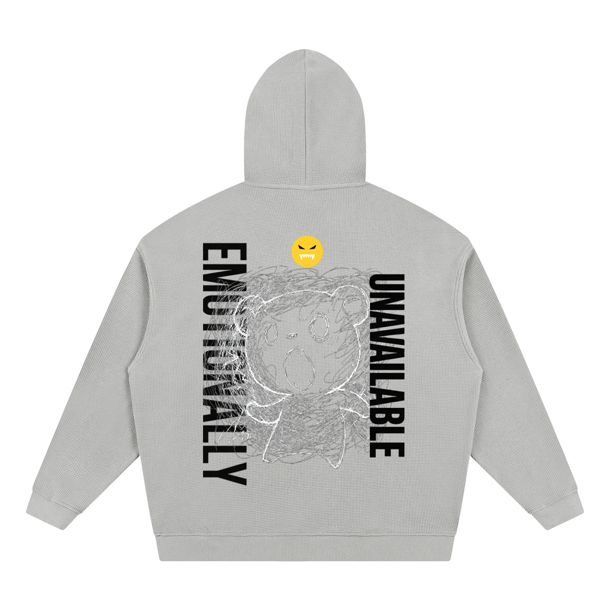 EMOUNA Kuma-chi Darake Unisex Waffle Hoodie