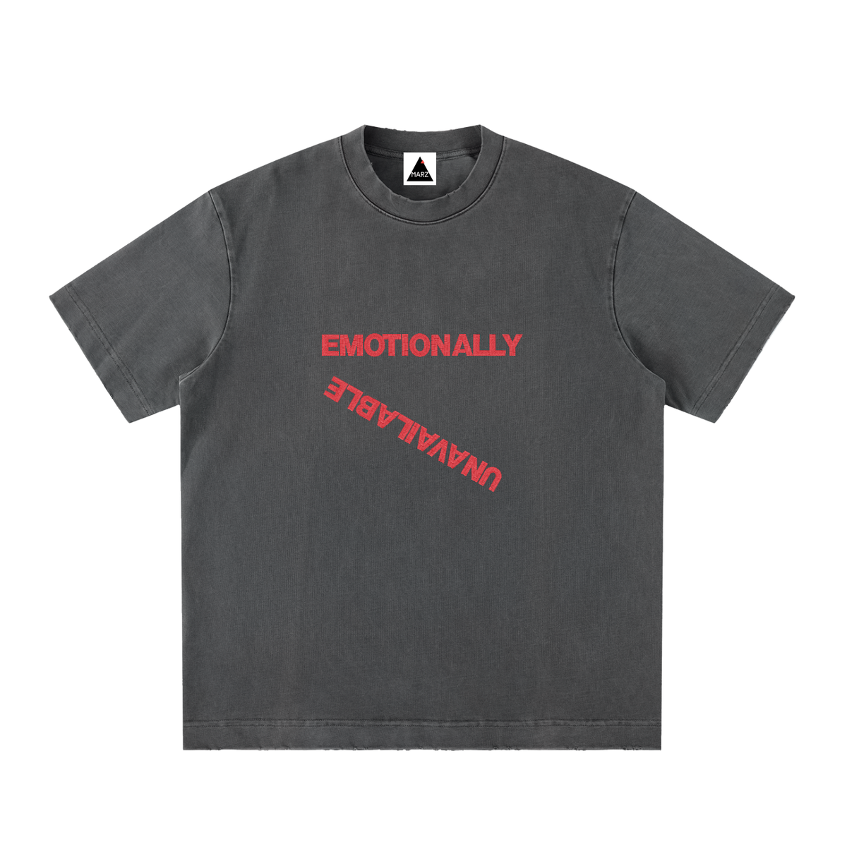 EmotionallyUnavailable Heavyweight Vintage Washed Frayed T-Shirt