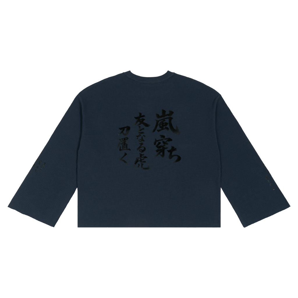 MARZ Tomo ni Naru Unisex Waffle Raw Edge T-Shirt