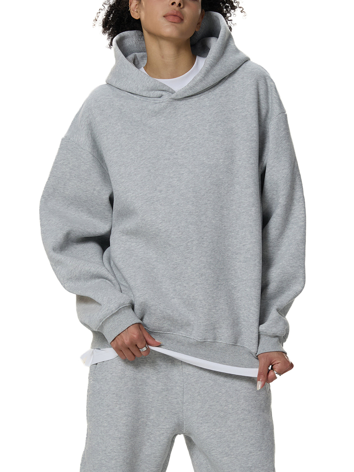 MARZ Transcendent Fleeced Boxy Hoodie