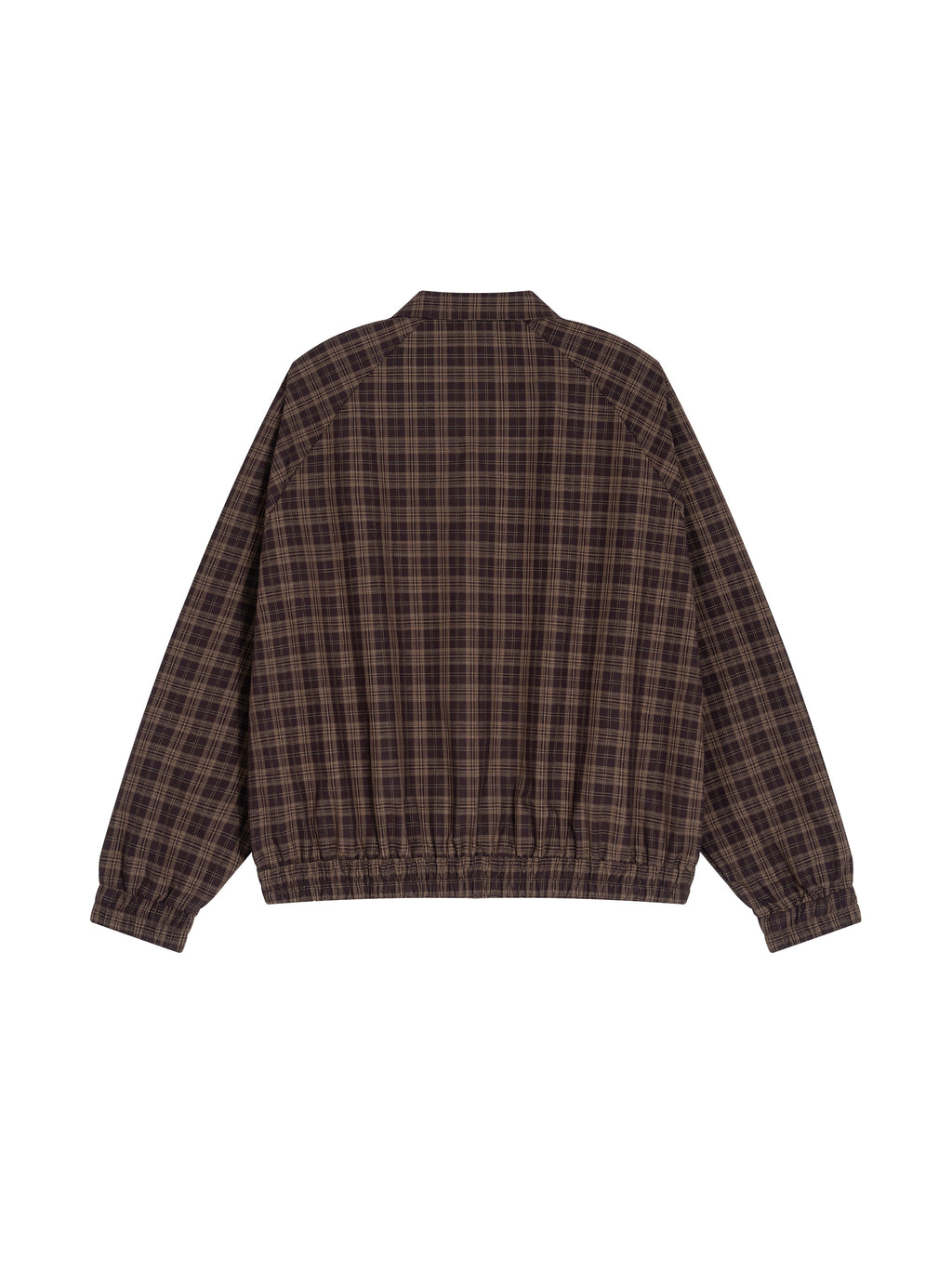 MARZ Classic Unisex Plaid Full-Zip Track Jacket