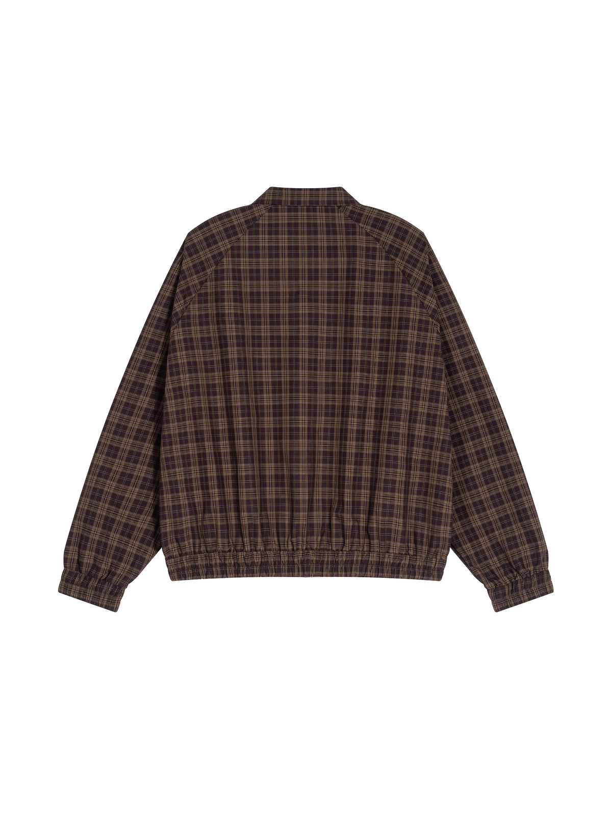 MARZ Classic Unisex Plaid Full-Zip Track Jacket