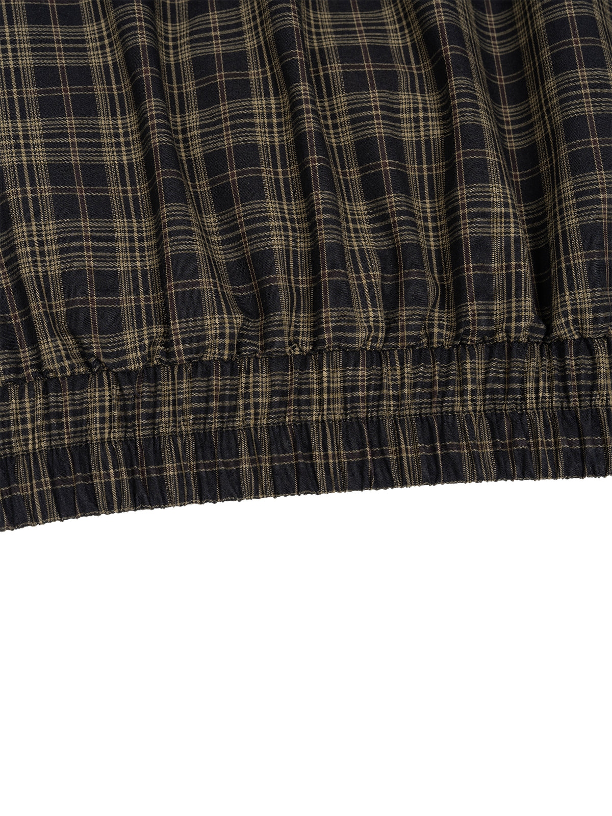 MARZ Classic Unisex Plaid Full-Zip Track Jacket